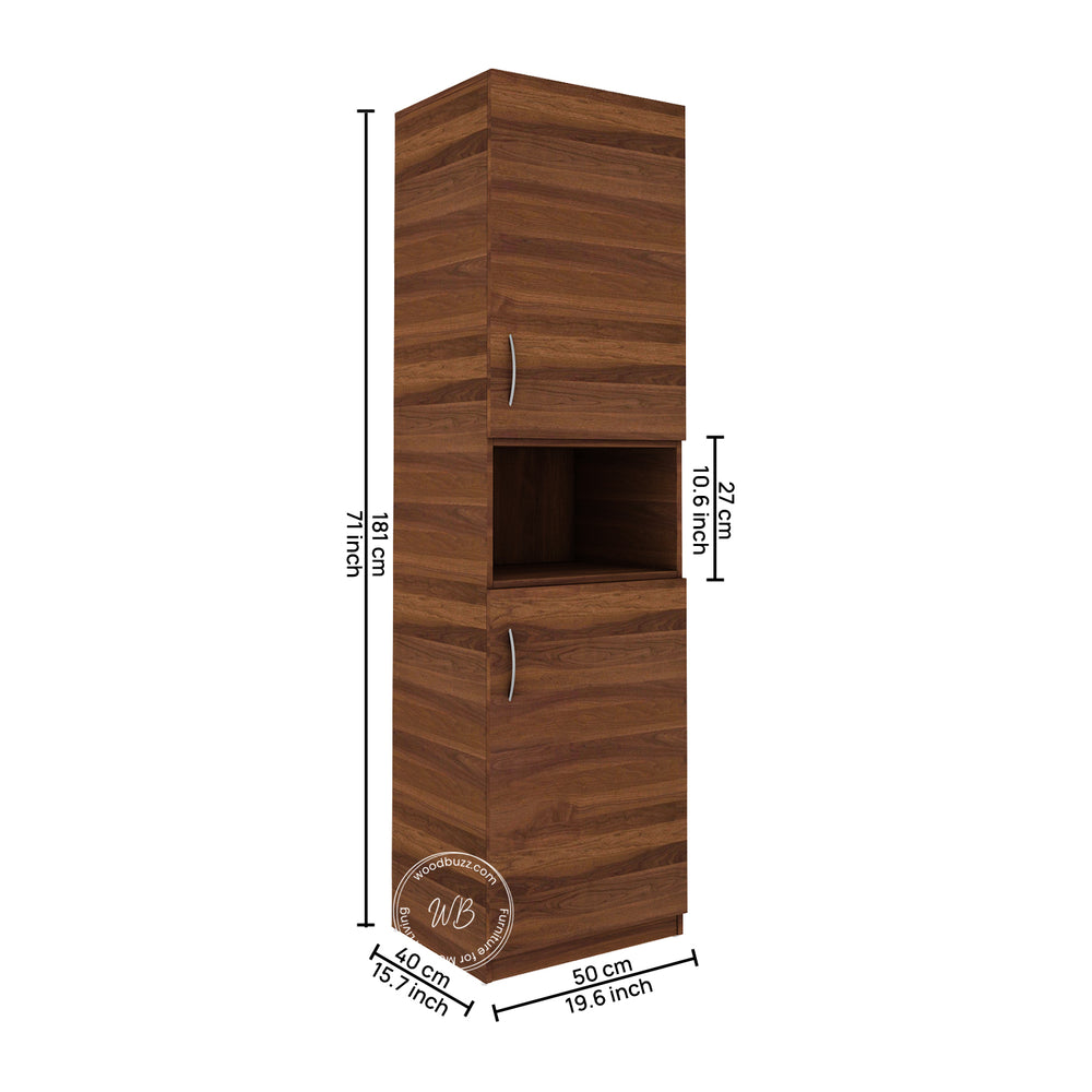 Edwin Two Door wardrobe | Walnut