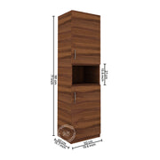 Edwin Two Door wardrobe | Walnut