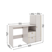 Derrick Study Table| HDHMR | Champagne