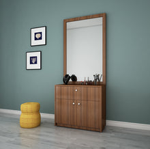 Load image into Gallery viewer, Granite Dressing Unit | Walnut | Without Mirrors
