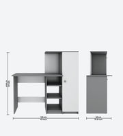 Marvel Home Office Table | Grey and Frosty White