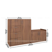 Sittin Shoe Cabinet Large | Walnut