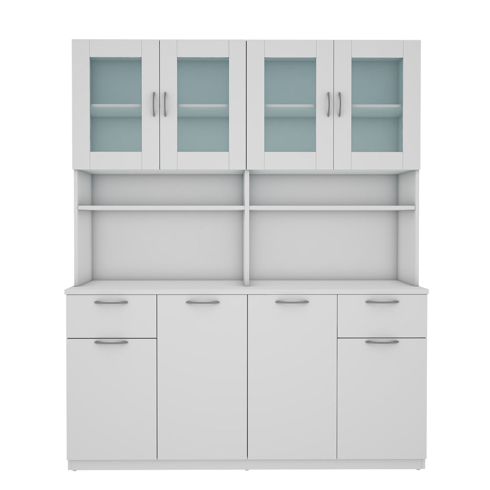 Modish Crockery Unit Four Door | Frosty White
