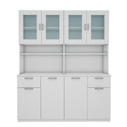 Modish Crockery Unit Four Door | Frosty White