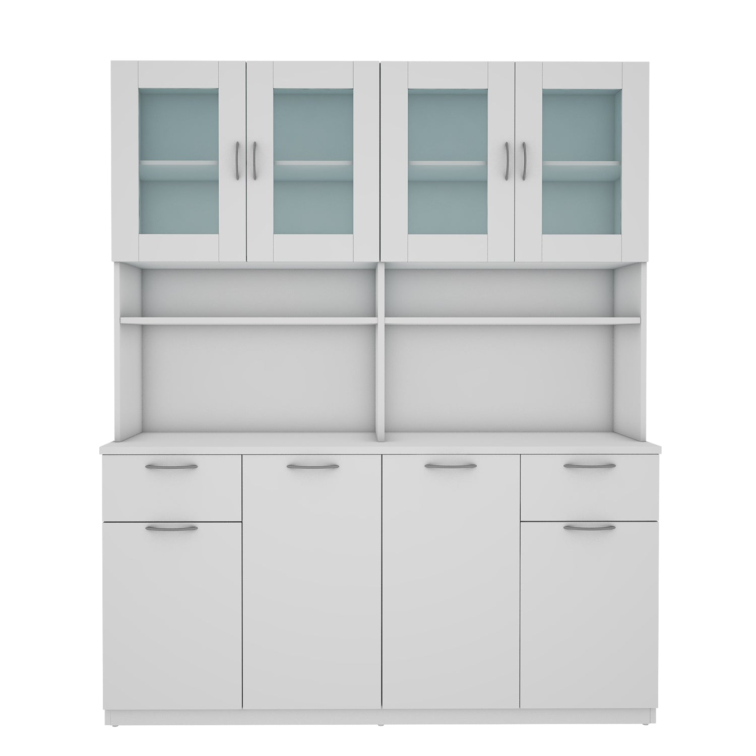 Modish Crockery Unit Four Door | Frosty White