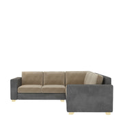 Savvy Sofa | L Shape |  Graphite Grey and Beige