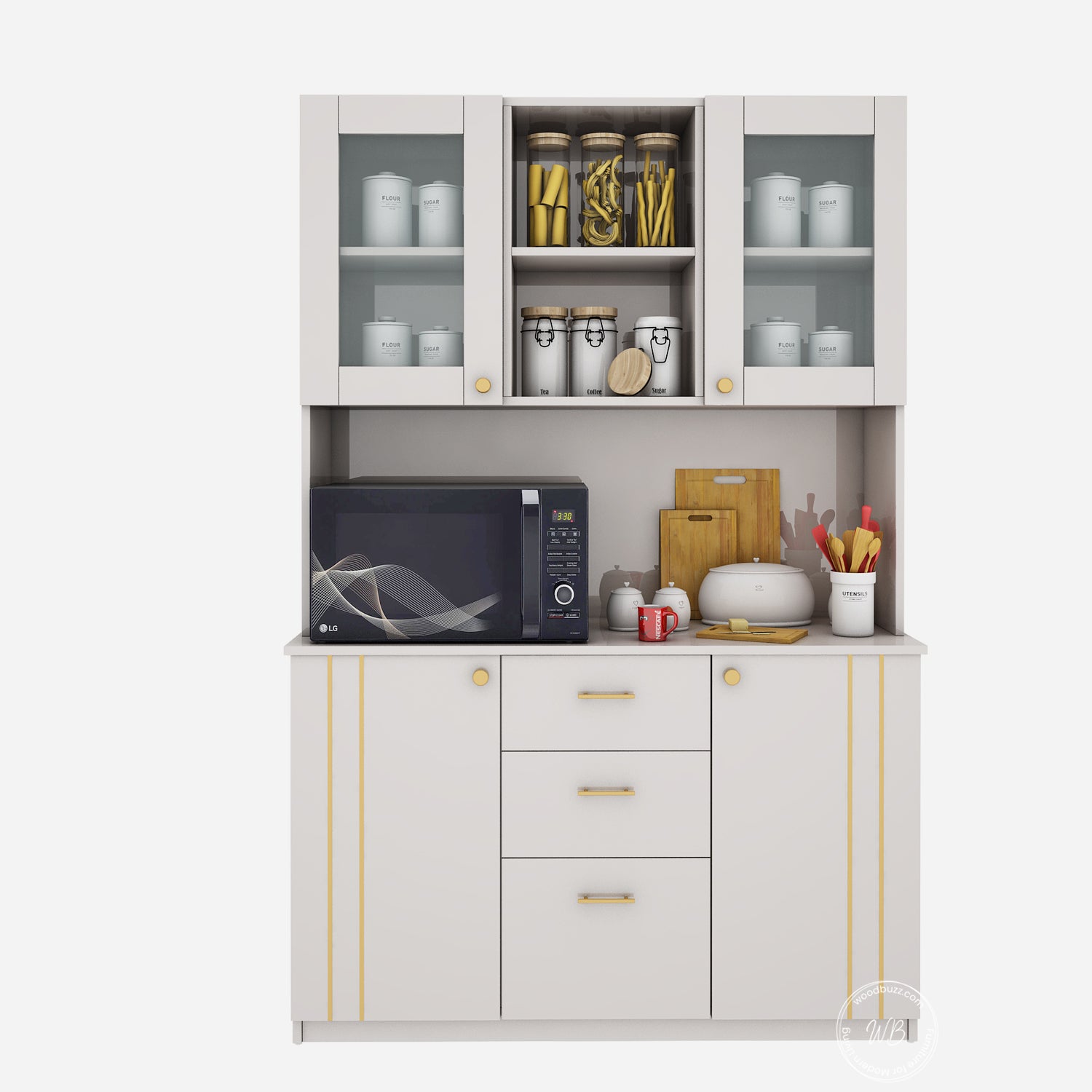 Edith Crockery Unit | HDHMR | Champagne