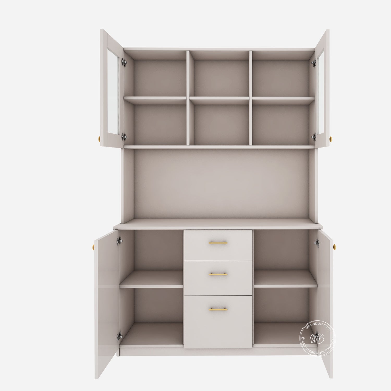 Edith Crockery Unit | HDHMR | Champagne