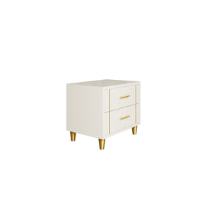 Canna Bedside Table in HDHMR- Champagne