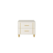 Canna Bedside Table | HDHMR | Champagne