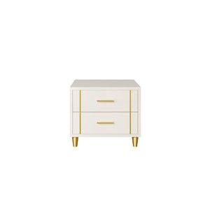 Canna Bedside Table in HDHMR- Champagne