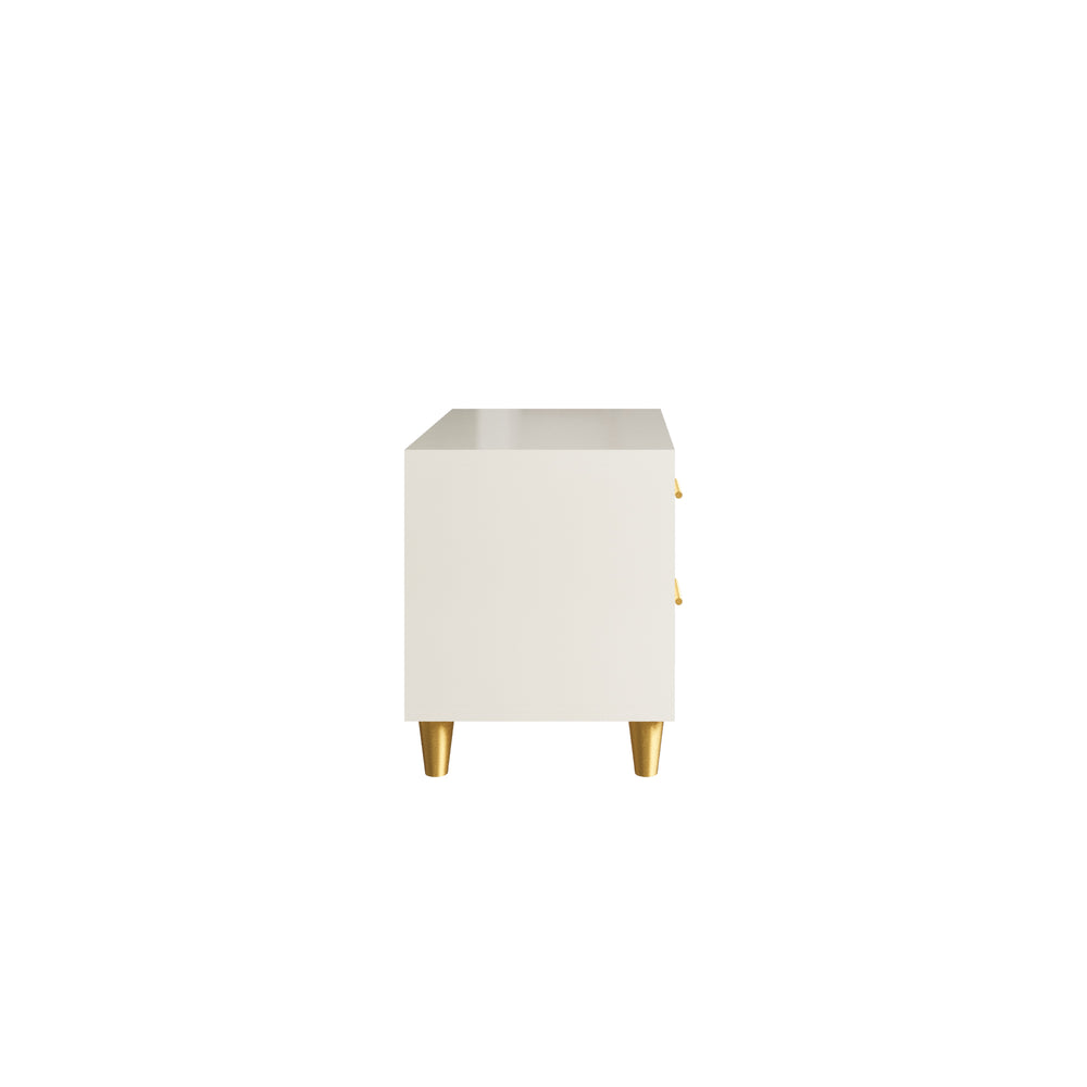 Canna Bedside Table | HDHMR | Champagne