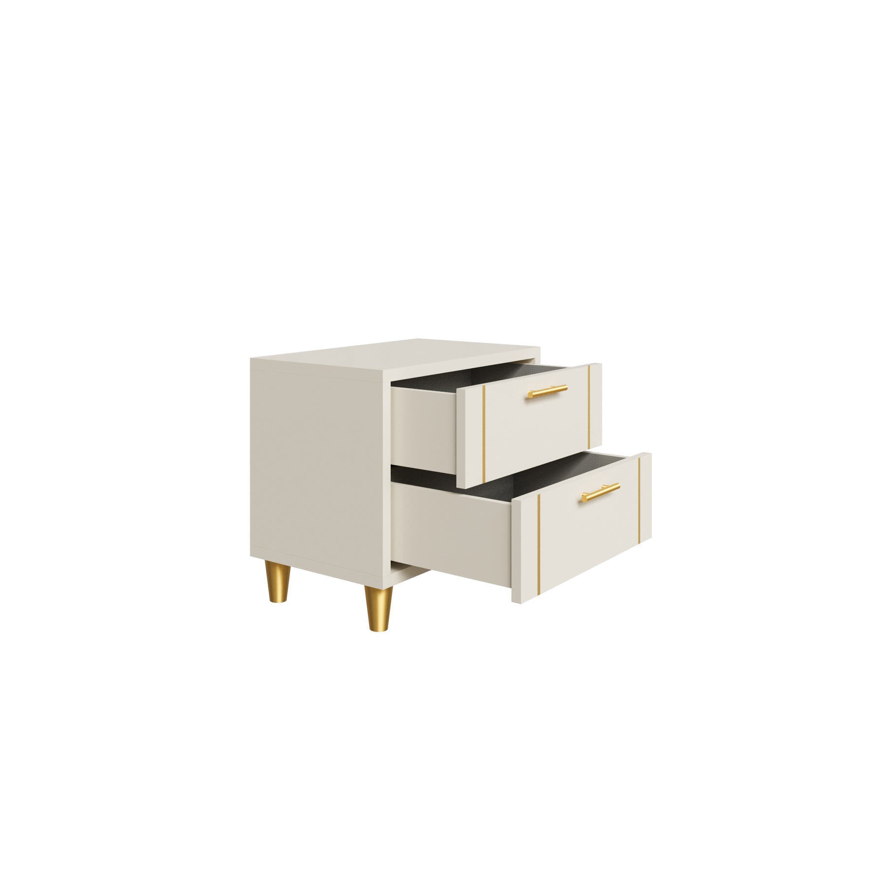 Canna Bedside Table | HDHMR | Champagne