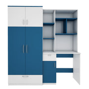 Workrobe Study Table | Blue and Frosty White