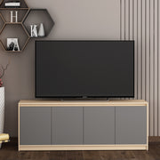 Modena TV Unit- Beige Teak & Grey