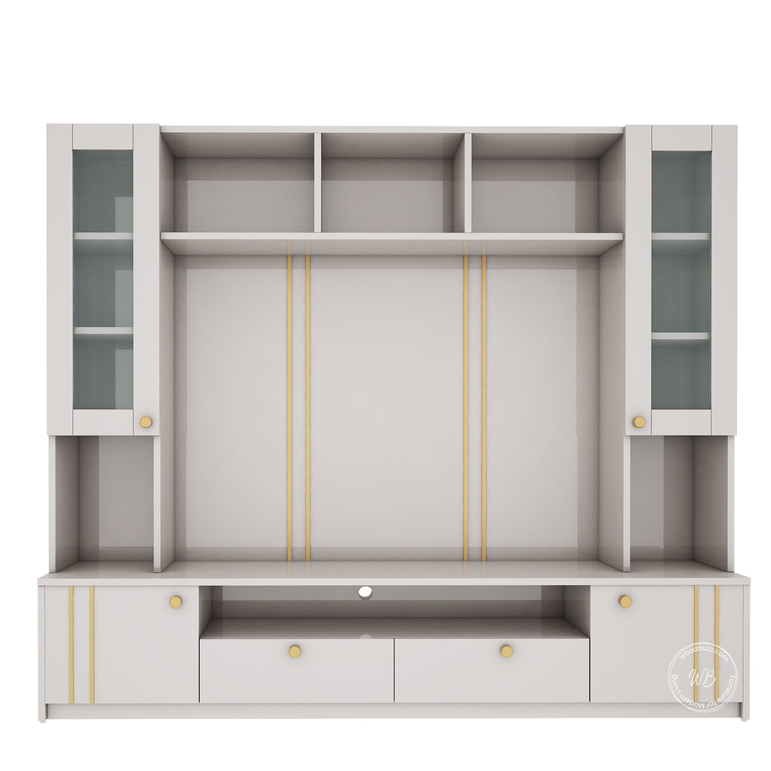 Benji TV Unit | HDHMR | 55 inches TV | Champagne