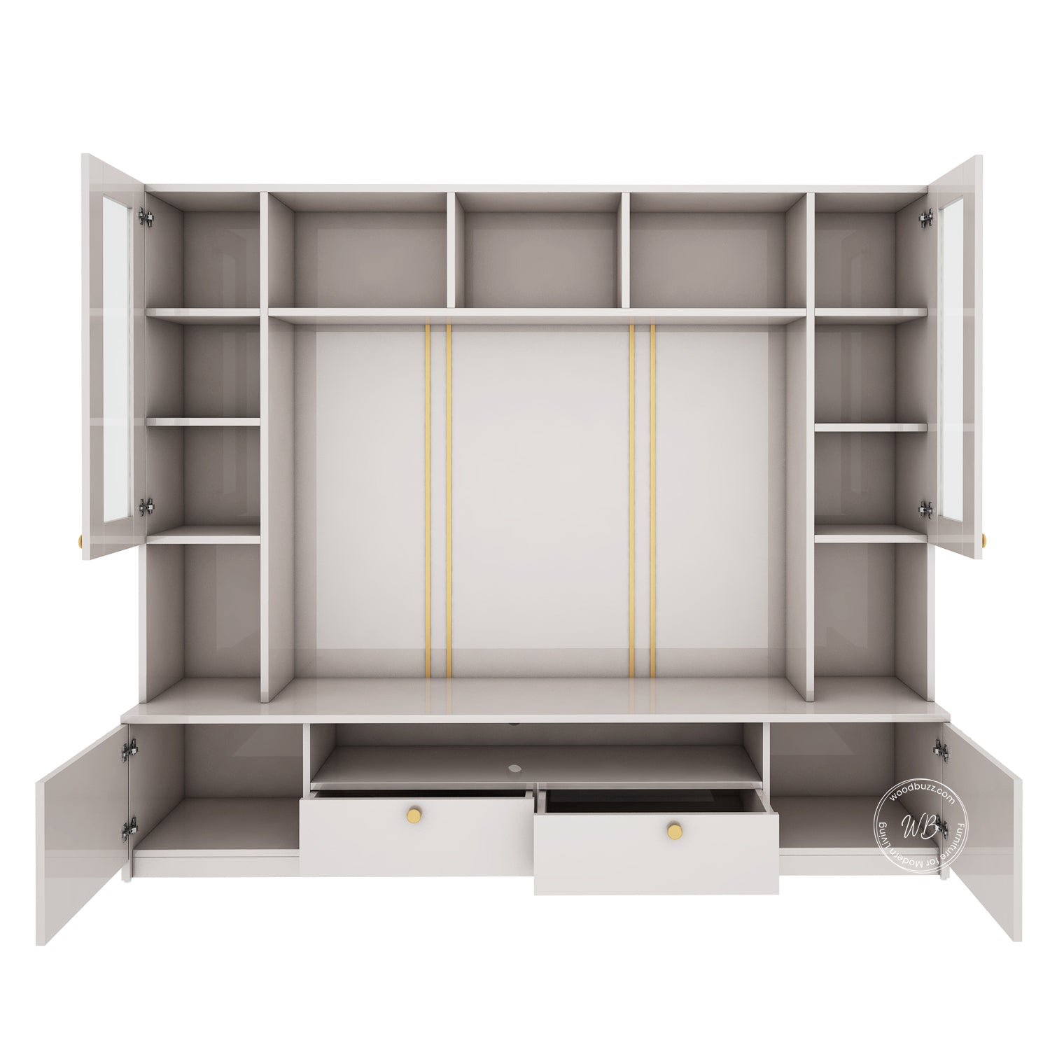 Benji TV Unit | HDHMR | 55 inches TV | Champagne