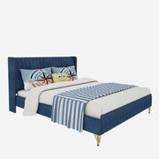 Amour King Bed - Navy Blue