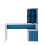 Eliot Study Table | Large | Blue and Frosty White
