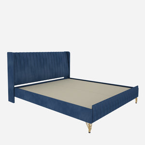 Amour King Bed - Navy Blue