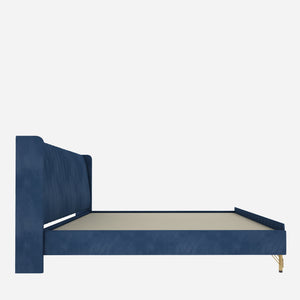 Amour King Bed - Navy Blue