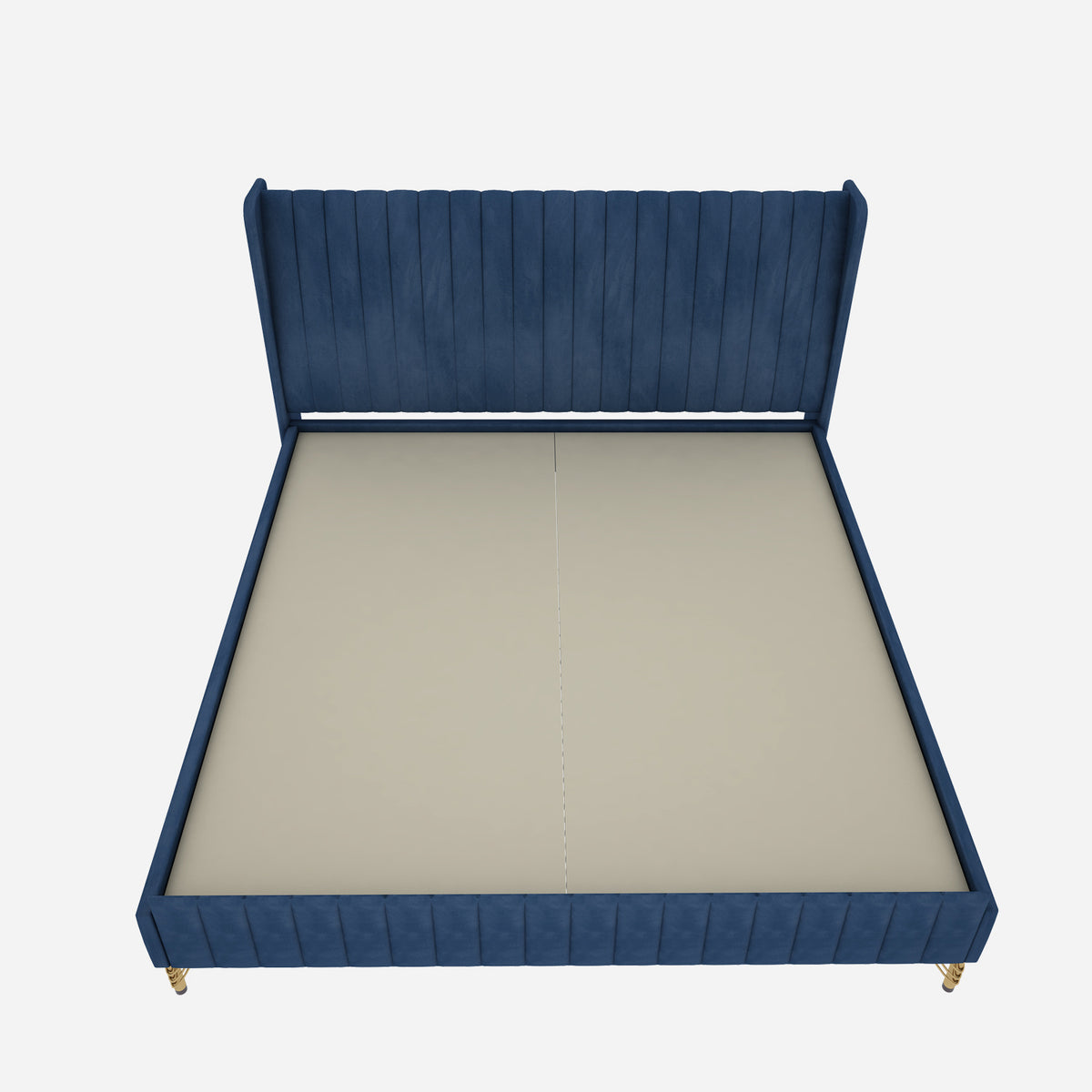 Amour King Bed - Navy Blue