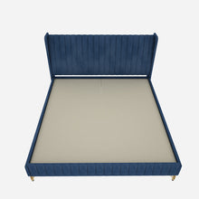 Load image into Gallery viewer, Amour King Bed - Navy Blue
