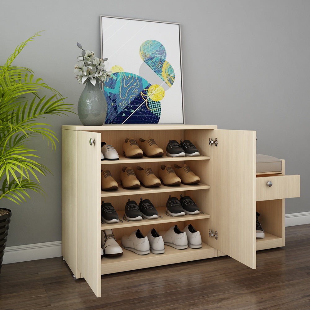 Ergad Shoe Cabinet | Beige Teak