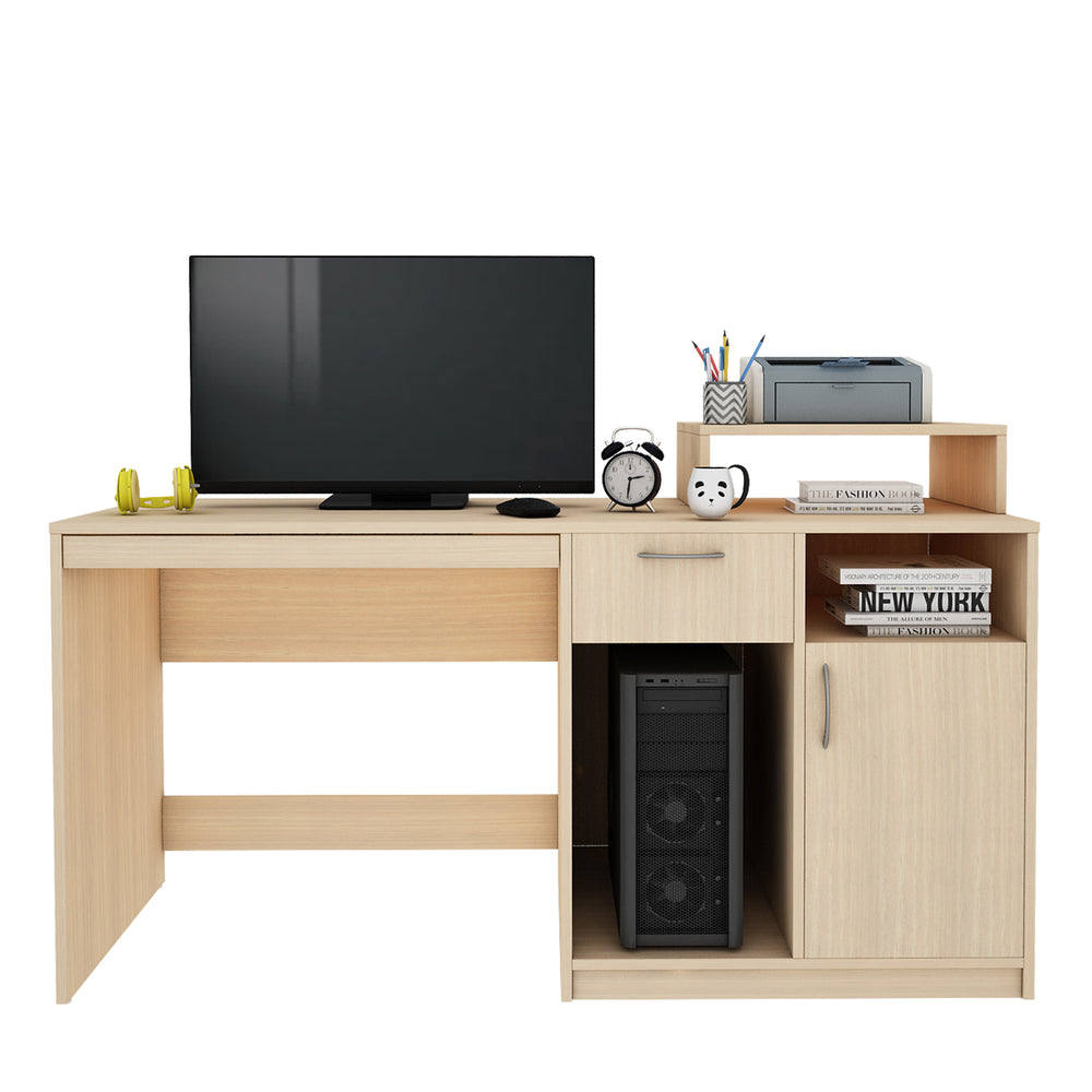Verner Computer Desk | Beige Teak