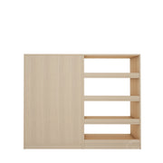 Alcott Bookcase | Beige Teak and Grey