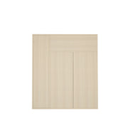 Nevera Shoe Cabinet | Beige Teak and Frosty White