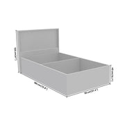 Titan Upholstered Single Bed - Walnut