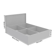 Titan Upholstered Queen Bed - Walnut