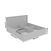 Titan Upholstered King Bed - Frosty White