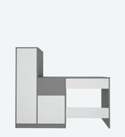 Derrick Study Table | Frosty White and Grey
