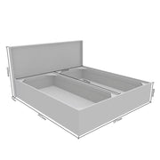 Titan Upholstered King Bed - Exotic Teak