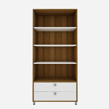Load image into Gallery viewer, Lasker Bookcase - Exotic Teak &amp; Frosty White
