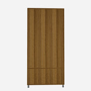 Lasker Bookcase | Exotic Teak and Frosty White