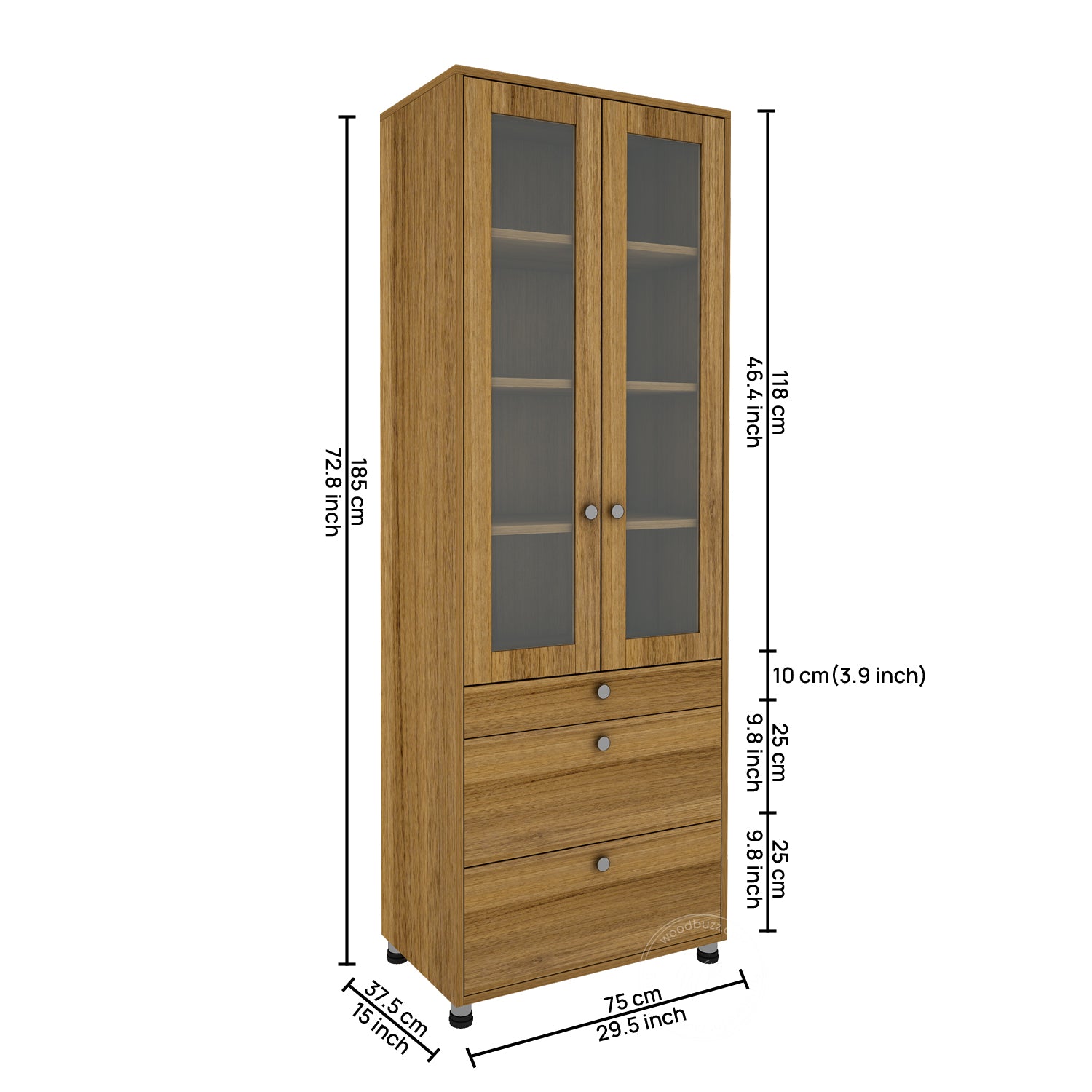 Pinnacle Bookcase | Exotic Teak