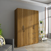Cortina 4 Door Wardrobe - Exotic Teak