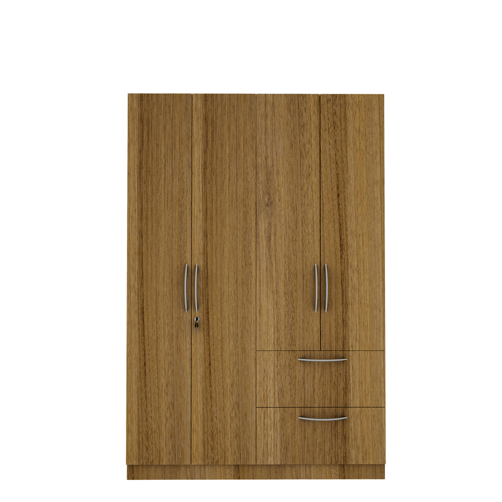 Cortina 4 Door Wardrobe - Exotic Teak