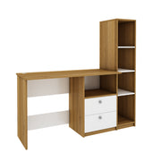 Claret Study Table | Exotic Teak and Frosty White