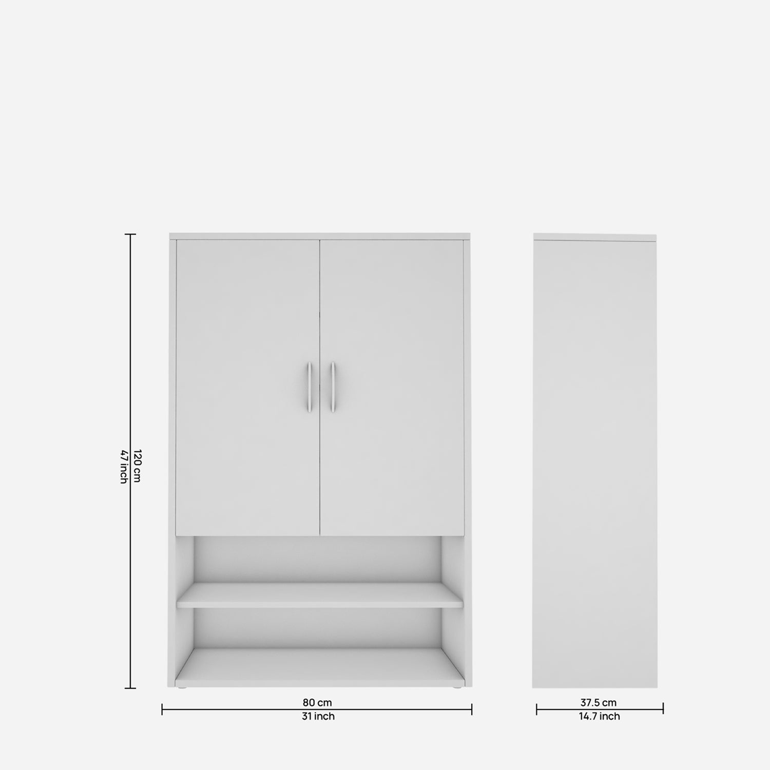 Pholes Shoe cabinet | Frosty White