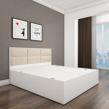 Load image into Gallery viewer, Titan Upholstered Queen Bed - Frosty White
