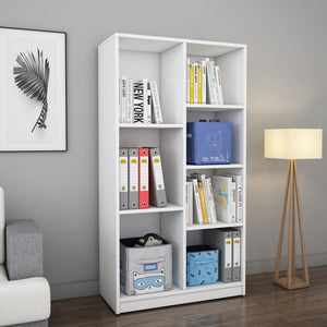 Double Mint Bookcase - Frosty White