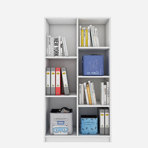 Double Mint Bookcase - Frosty White
