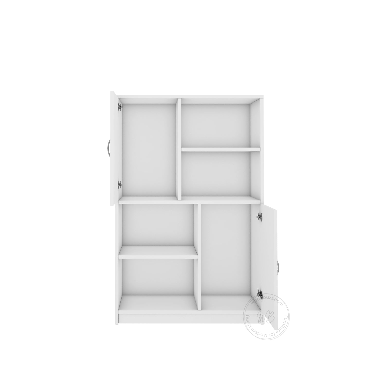 Orbit Bookcase - Frosty White
