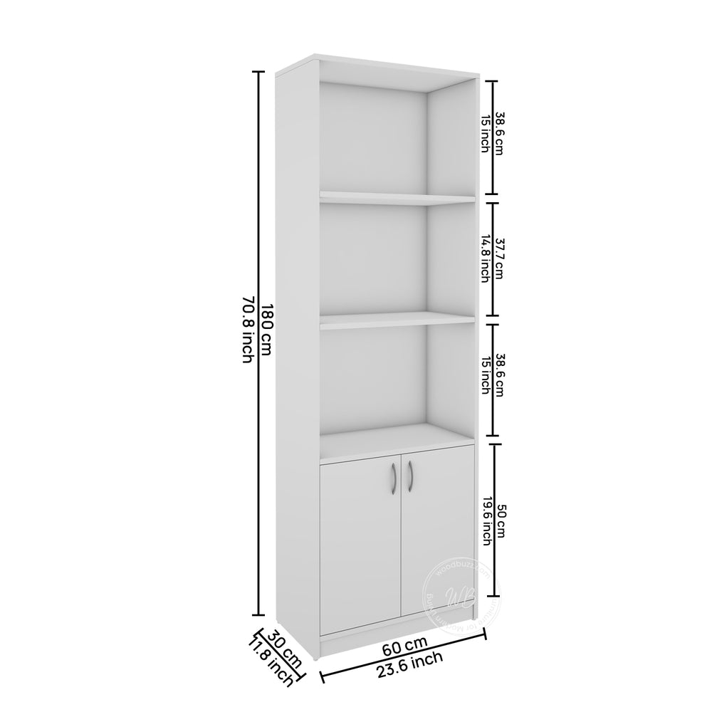 Cambrey Bookcase | Frosty White