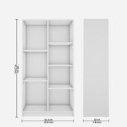 Double Mint Bookcase | White