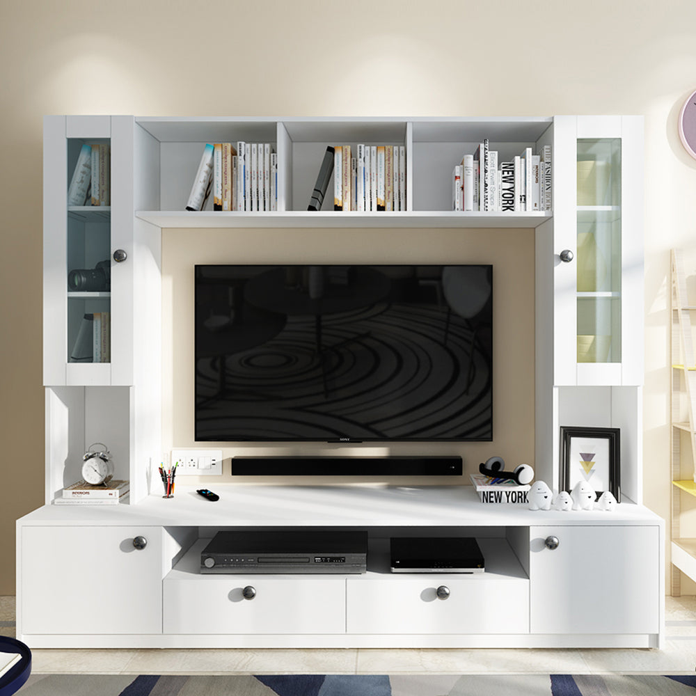 Benji TV Unit | 55 Inch TV | Frosty White